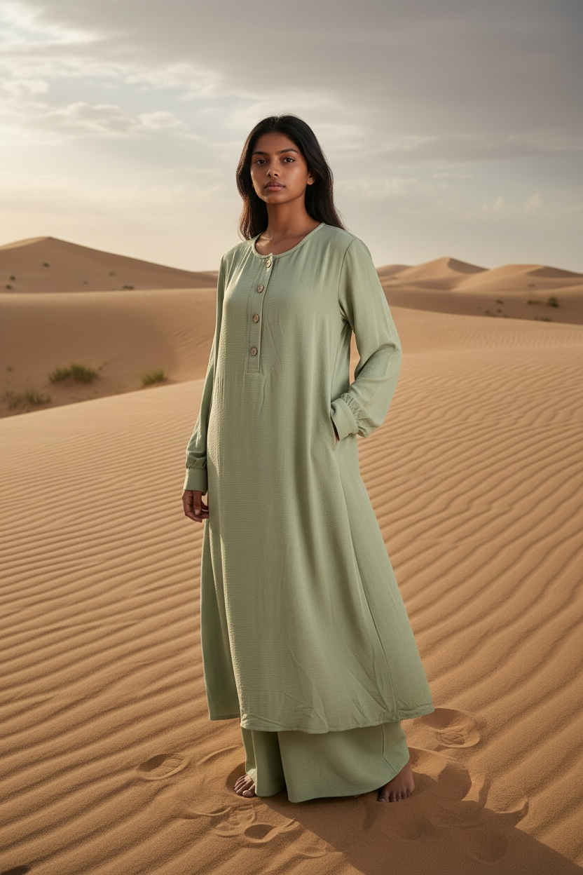 2-piece long suit with pockets(1)