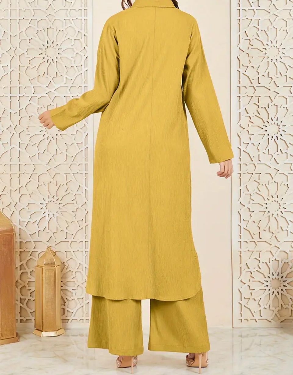 2-Piece Button-Down Dress