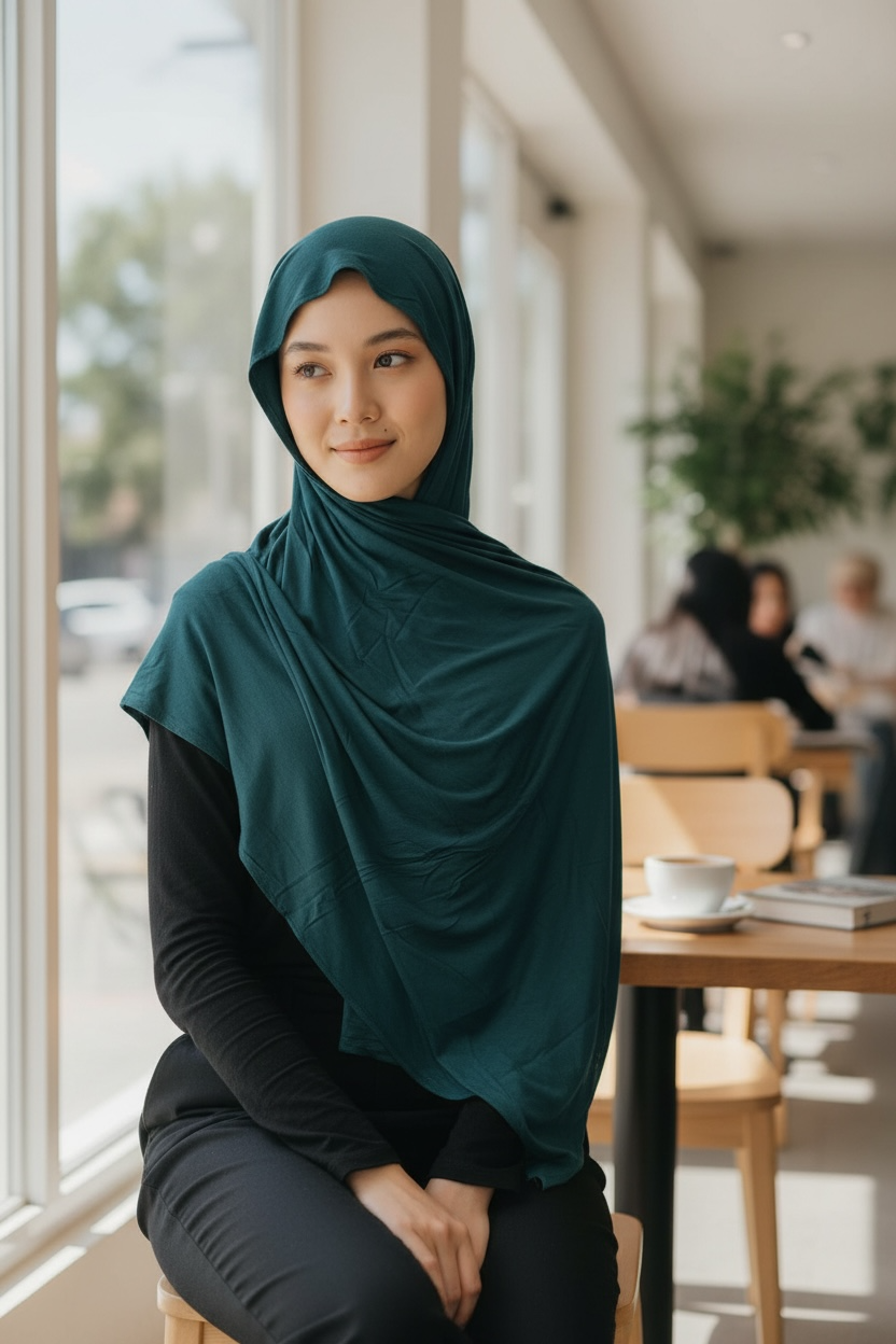 Plain Jersey Hijab