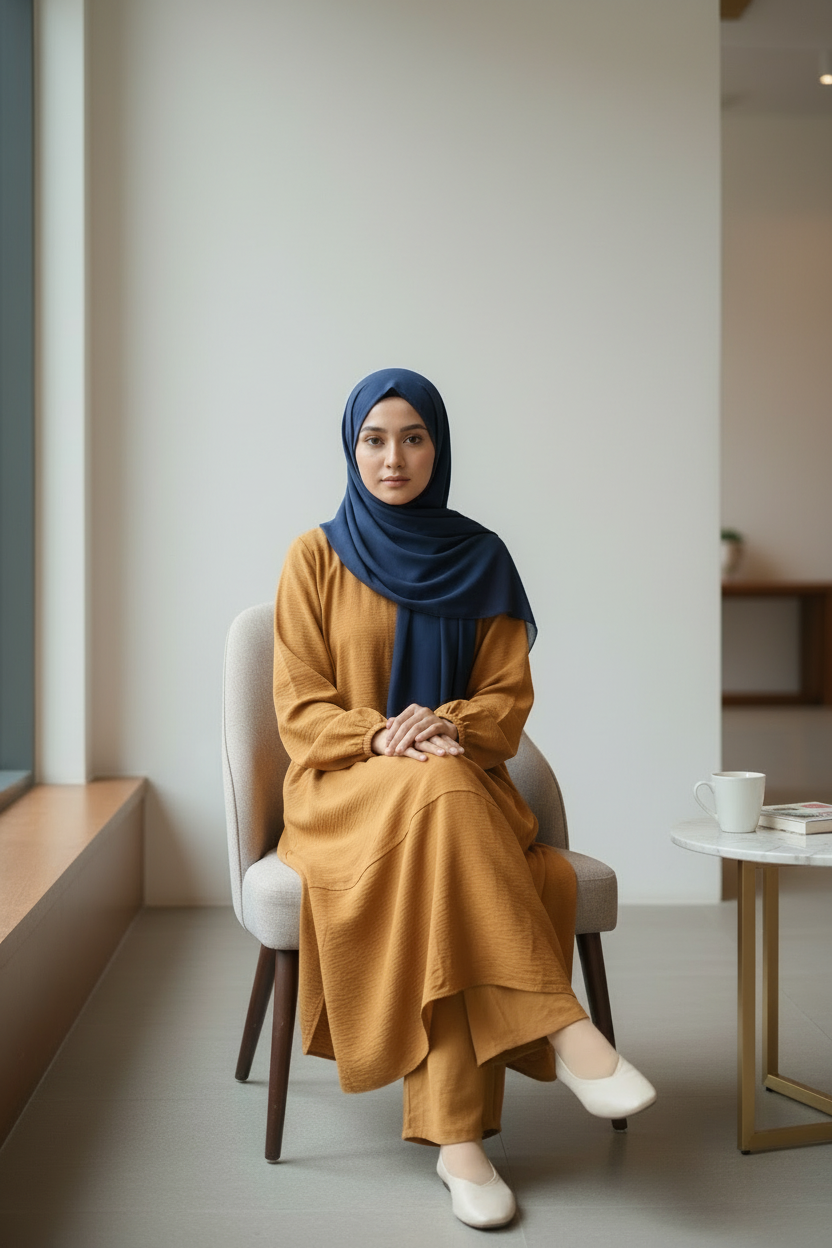 Longline Two-Piece Suit with Pockets