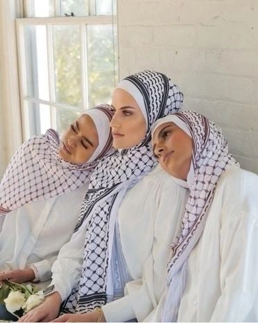 New Print Keffiyeh Scarf Hijab long Cotton Headwrap
