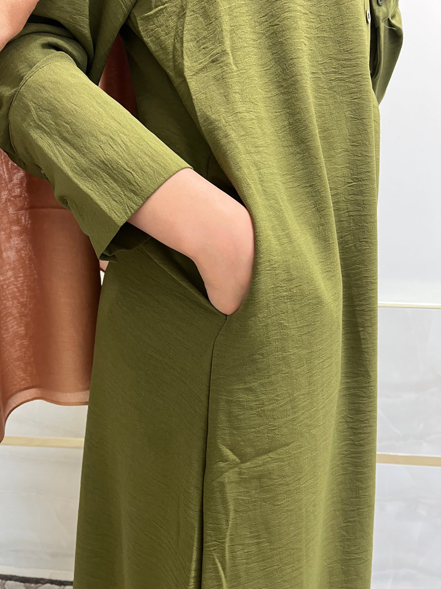 2-Piece Button Up Dress with Pockets (Style 1)