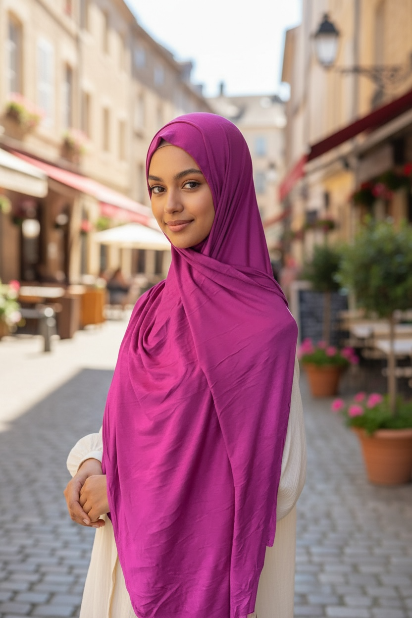 Plain Jersey Hijab