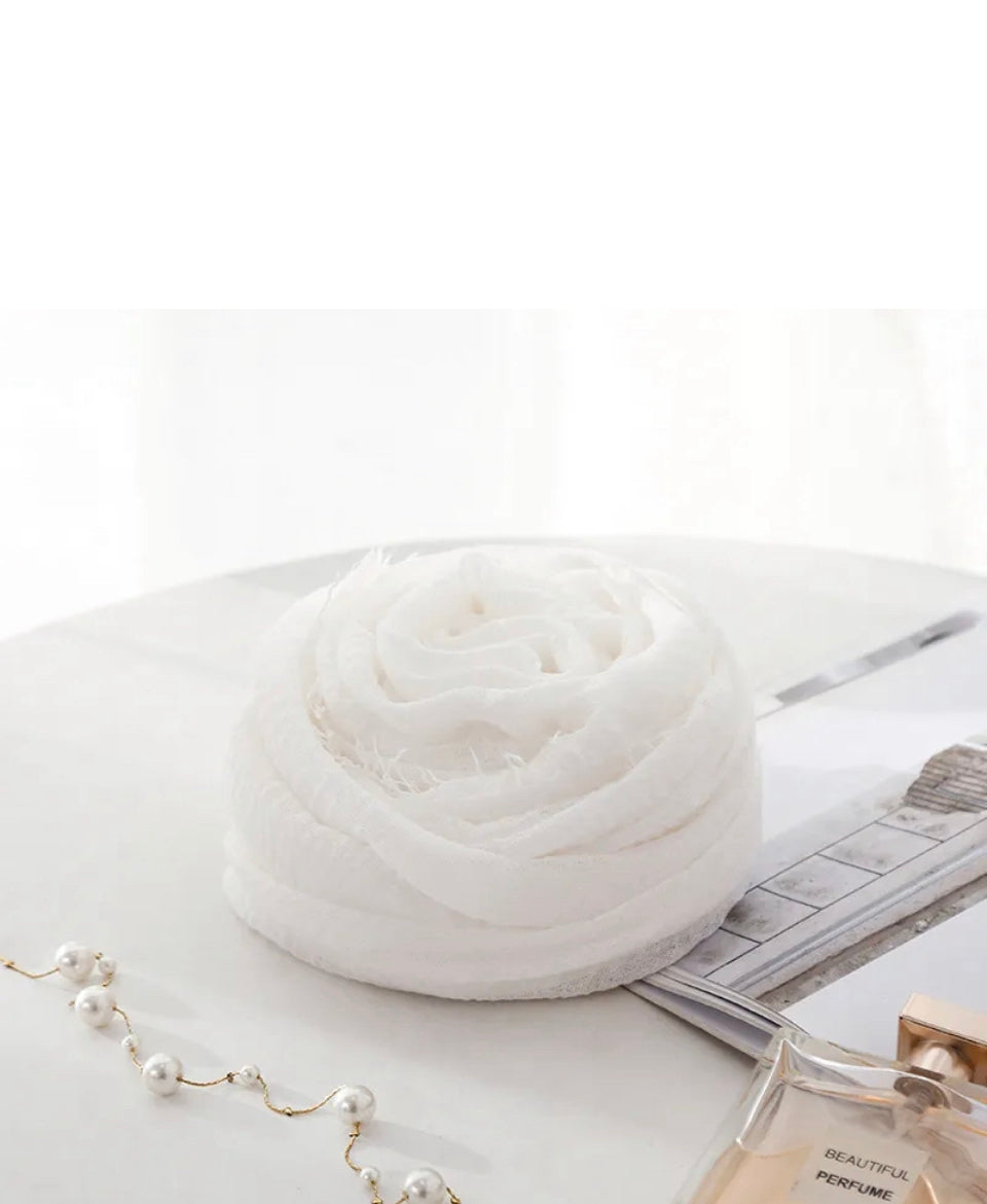 Crinkle Cotton Voile Plain Hijab