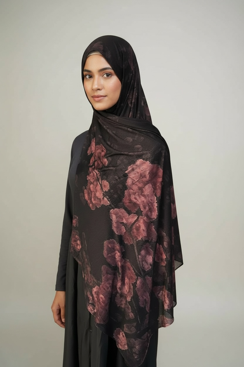 Print jersey Hijab