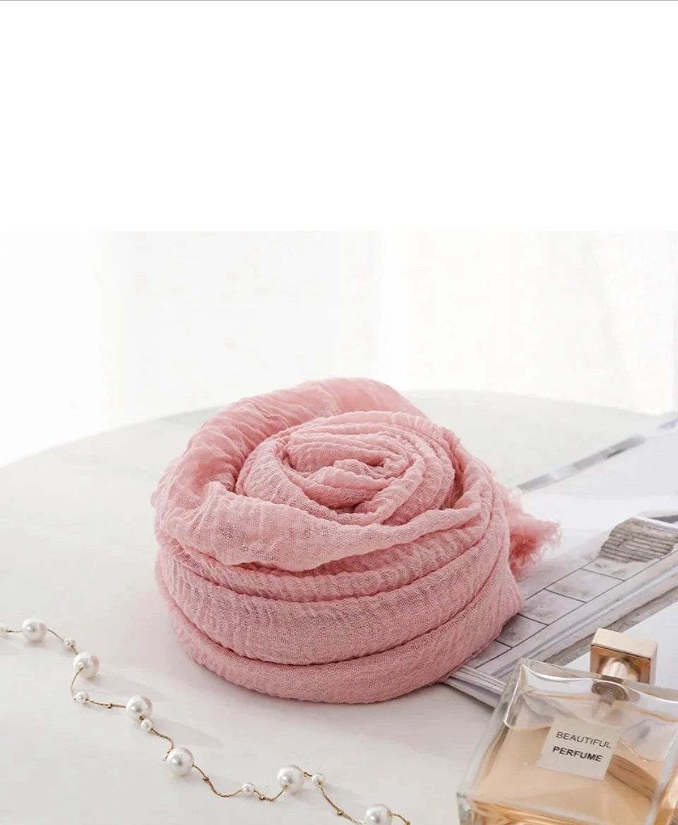 Crinkle Cotton Voile Plain Hijab