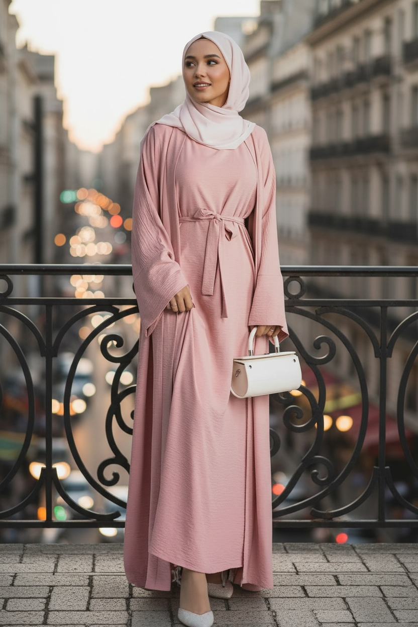 2-Piece Abaya with Pockets
