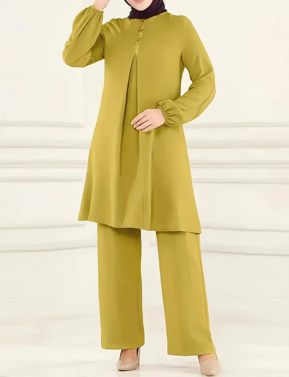 Short Modest Dress Set
