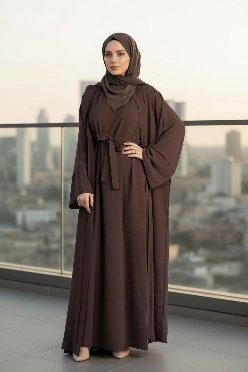 2-Piece Abaya with Pockets