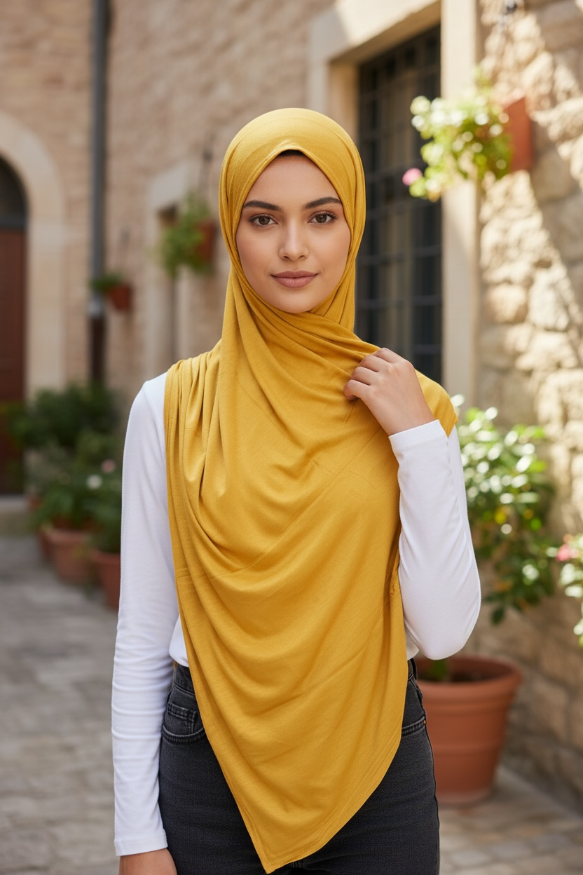Plain Jersey Hijab