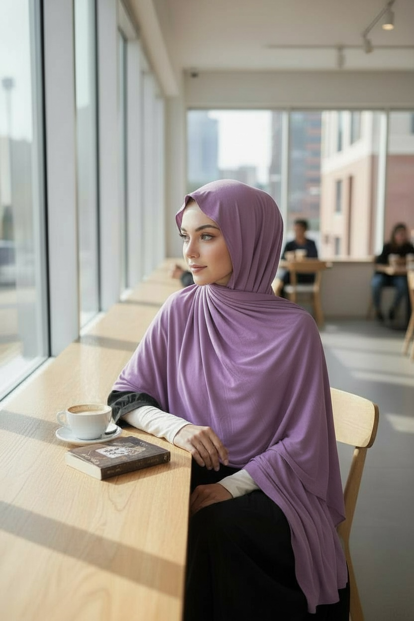 Plain Jersey Hijab