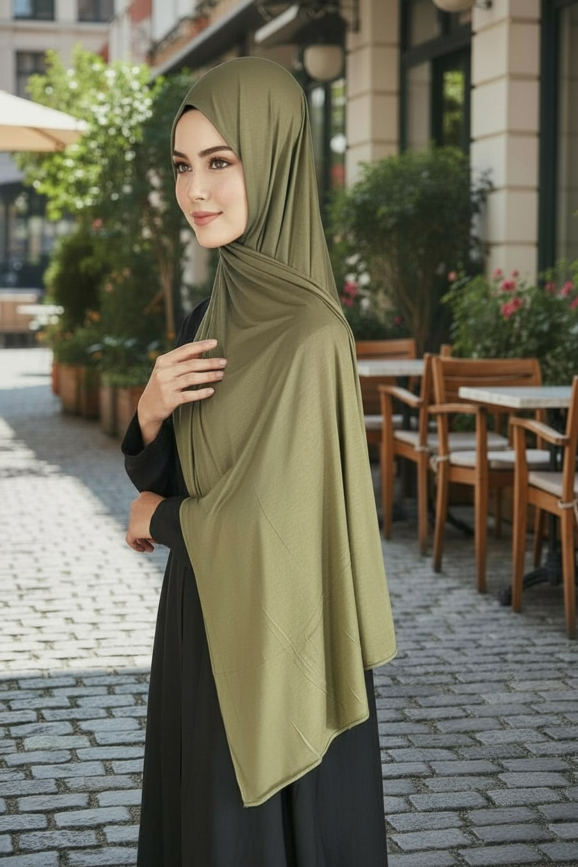 Plain Jersey Hijab