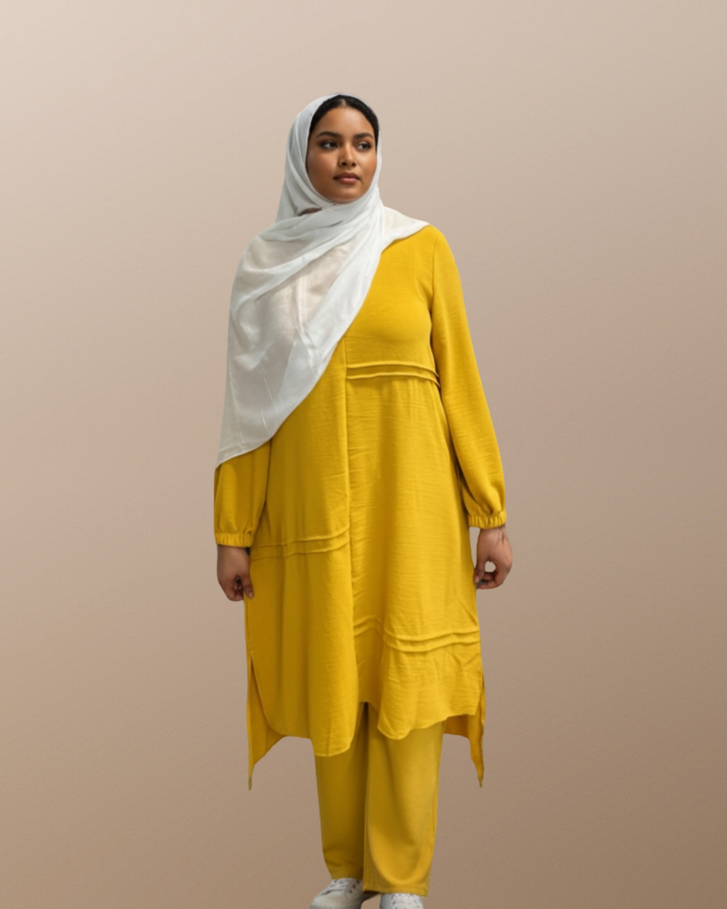 Plus size Colorful 2-Piece Dress with Pockets