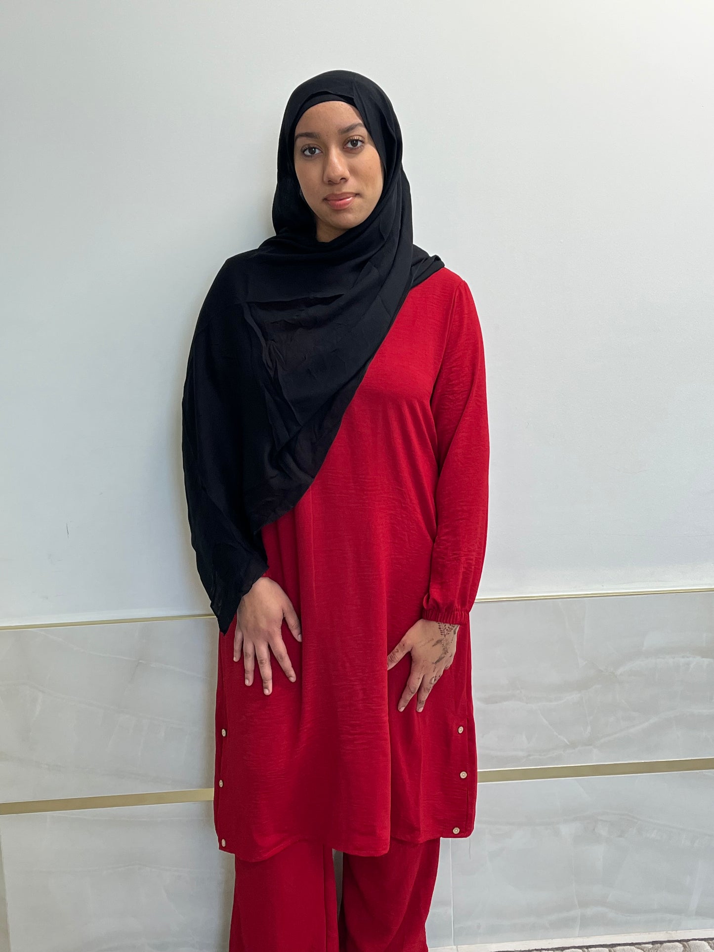 2-Piece Button Up Dress with Pockets (Style 2)