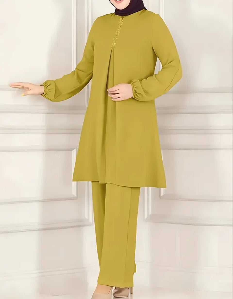 Short Modest Dress Set