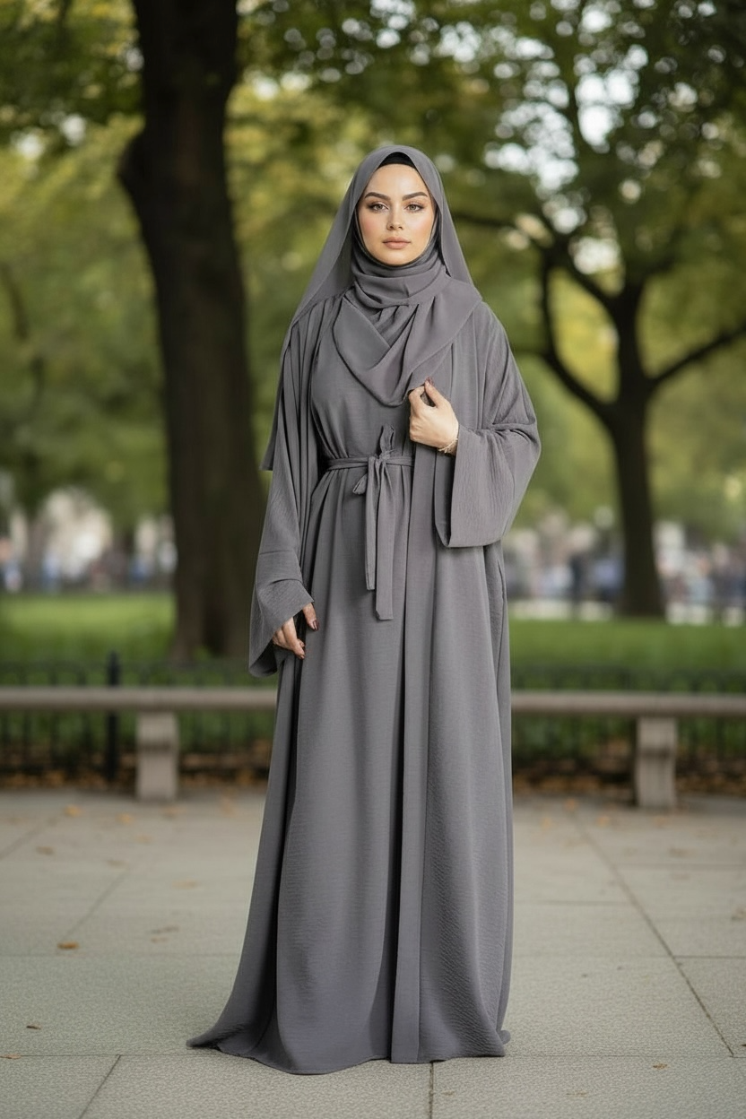 2-Piece Abaya with Pockets