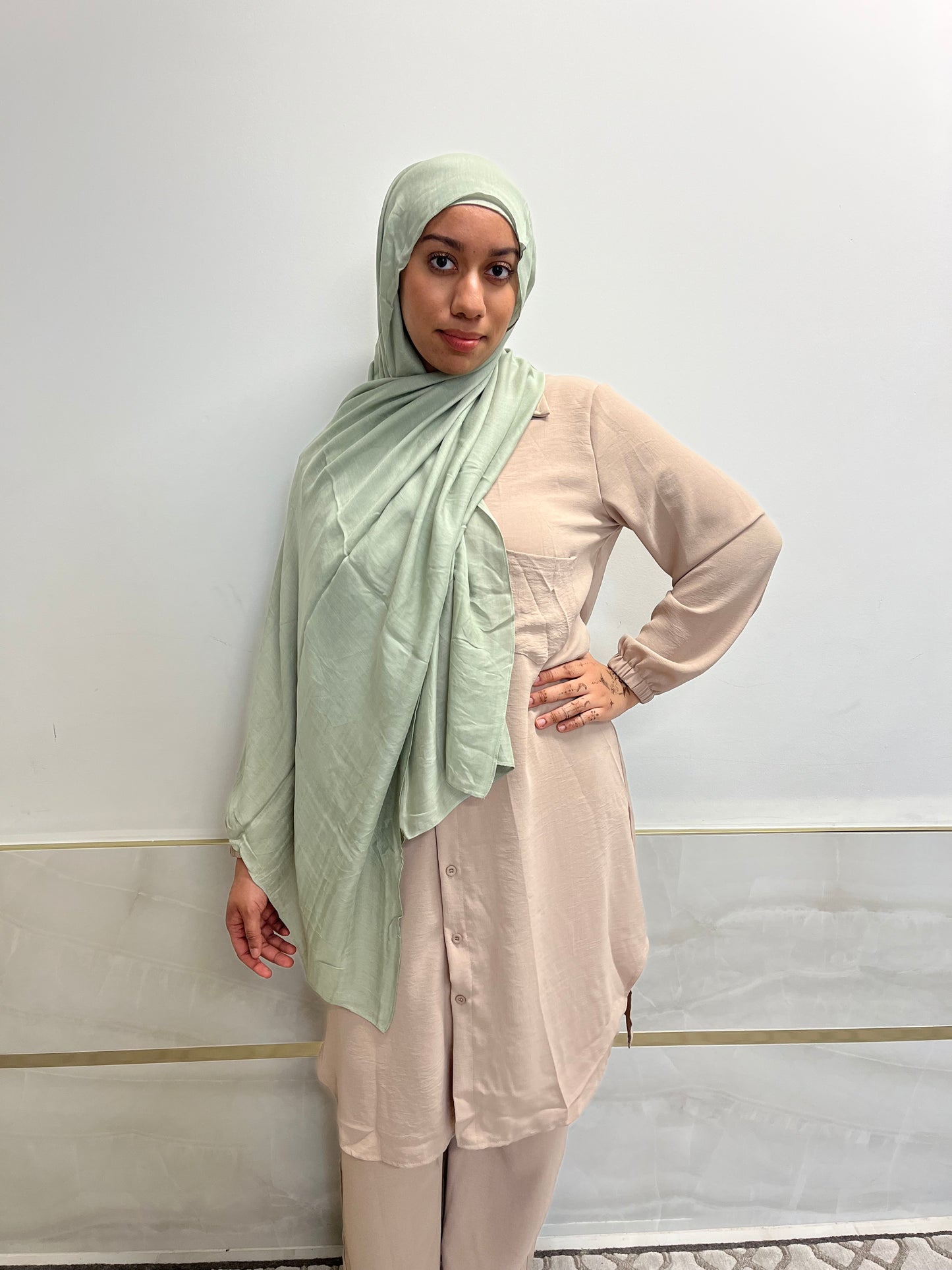 2-Piece Button-Down Dress with Pockets