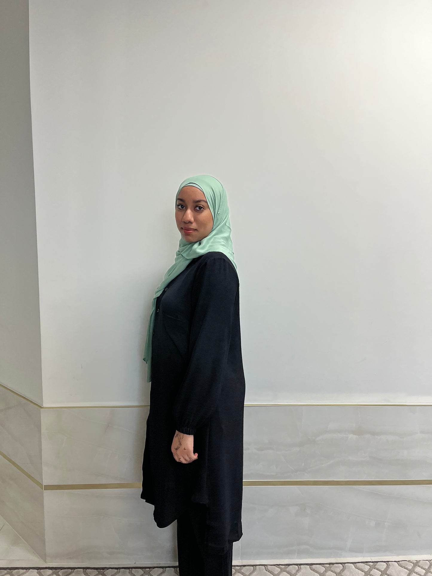 2-Piece Button-Down Dress with Pockets