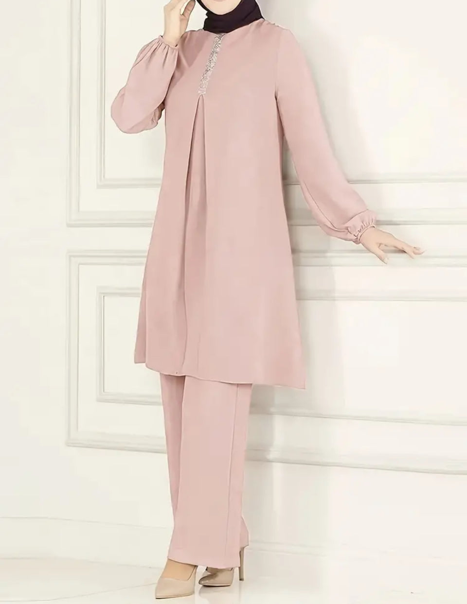 Short Modest Dress Set