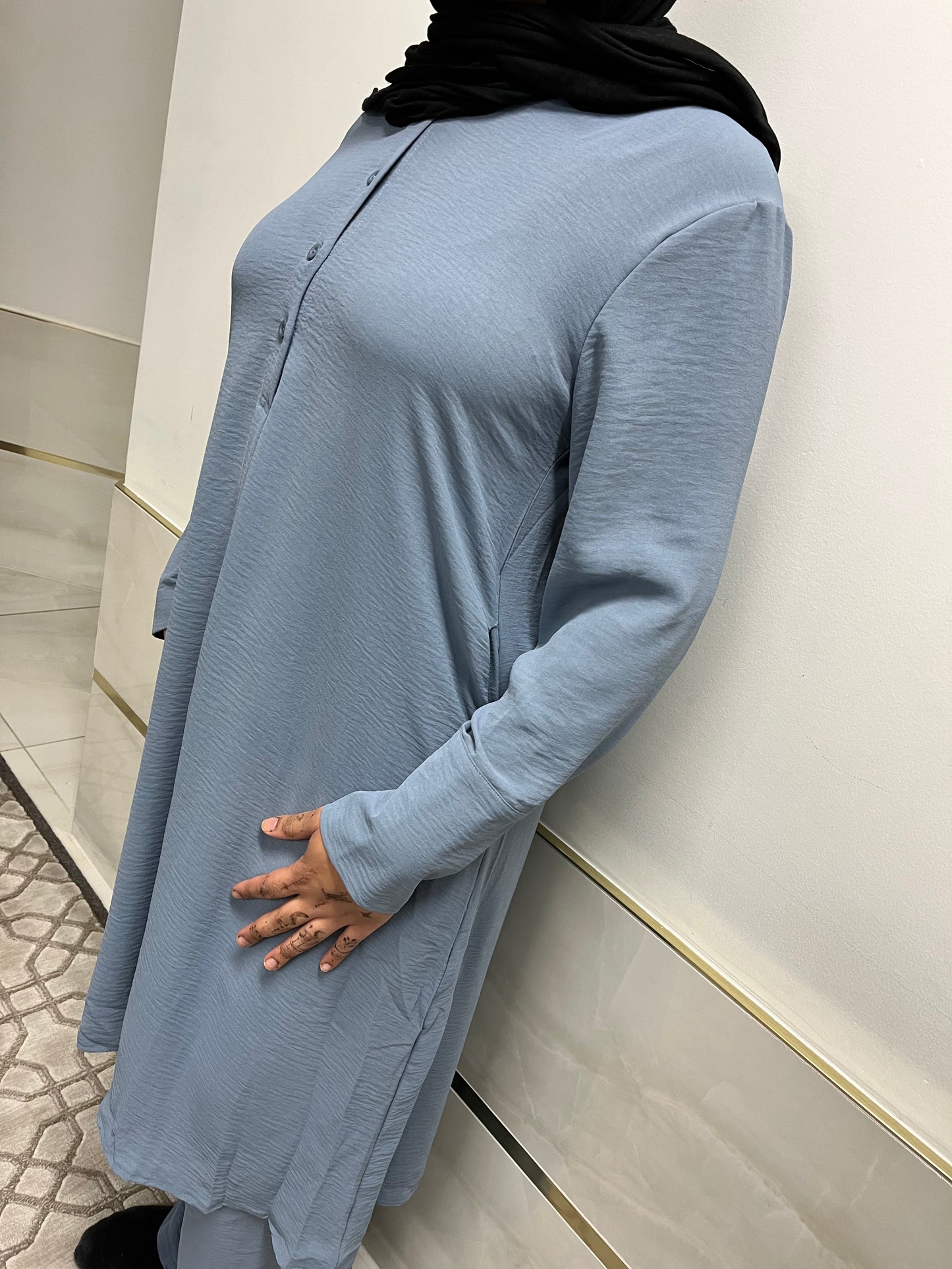 2-Piece Button Up Dress with Pockets (Style 1)