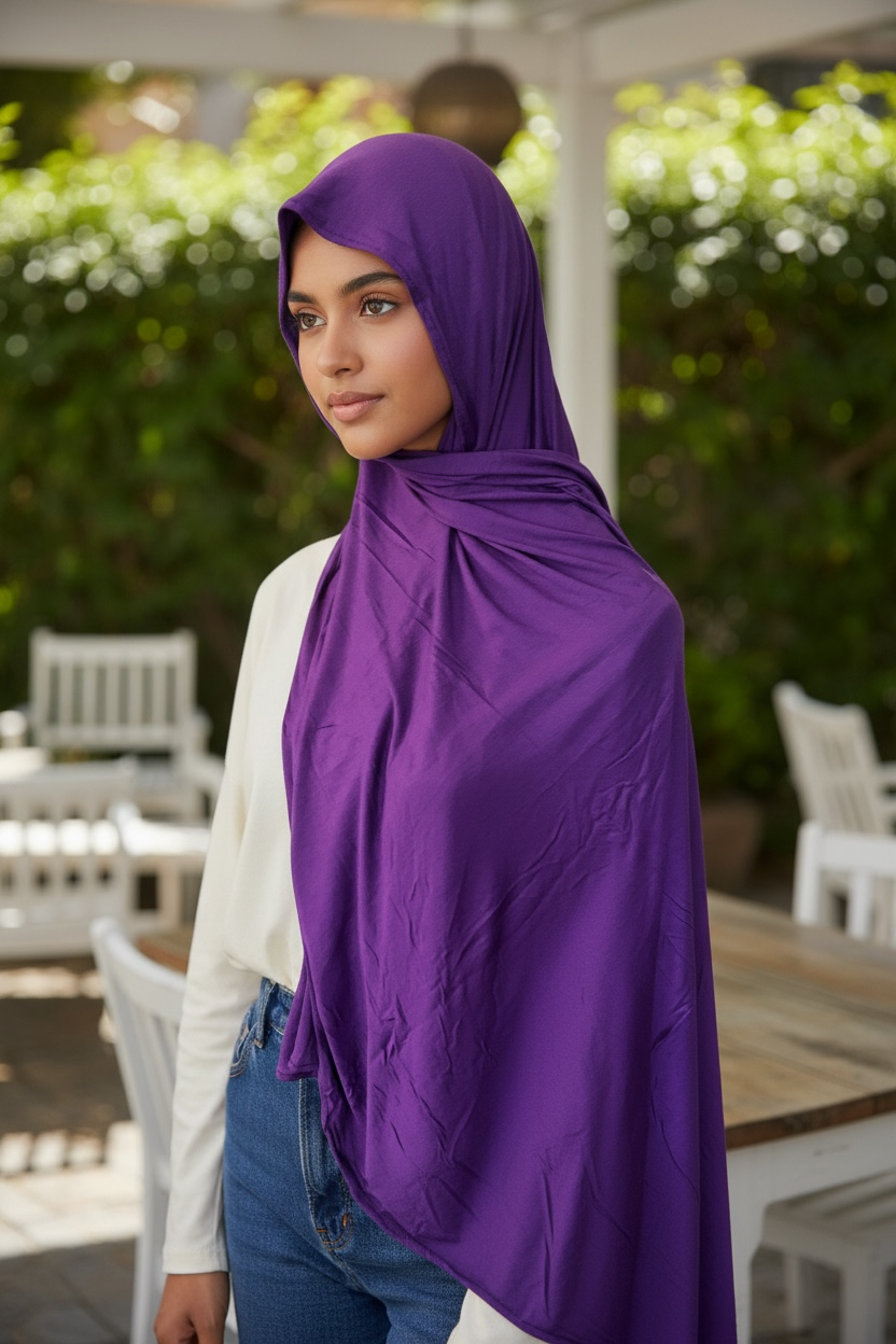 Plain Jersey Hijab