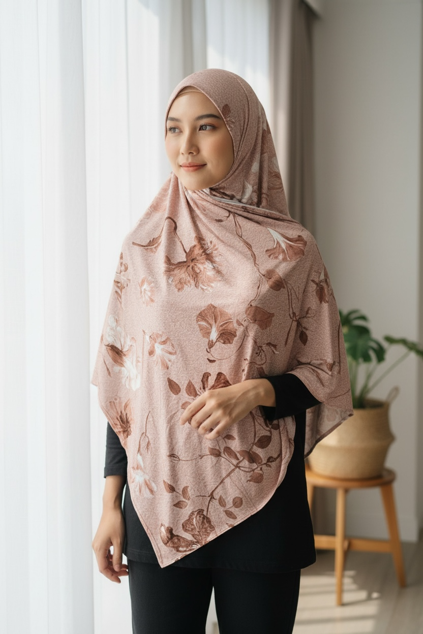 Print jersey Hijab