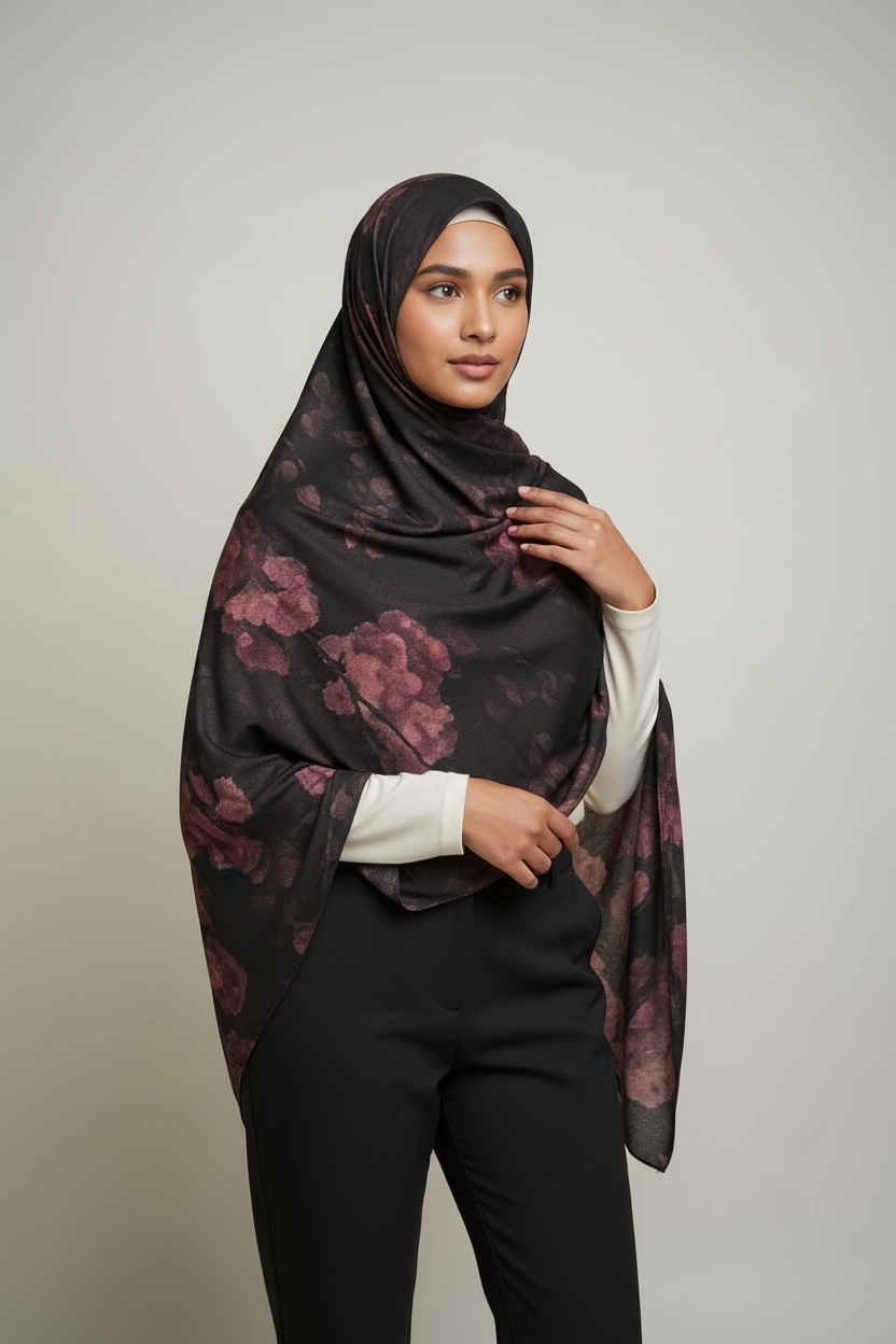 Print jersey Hijab