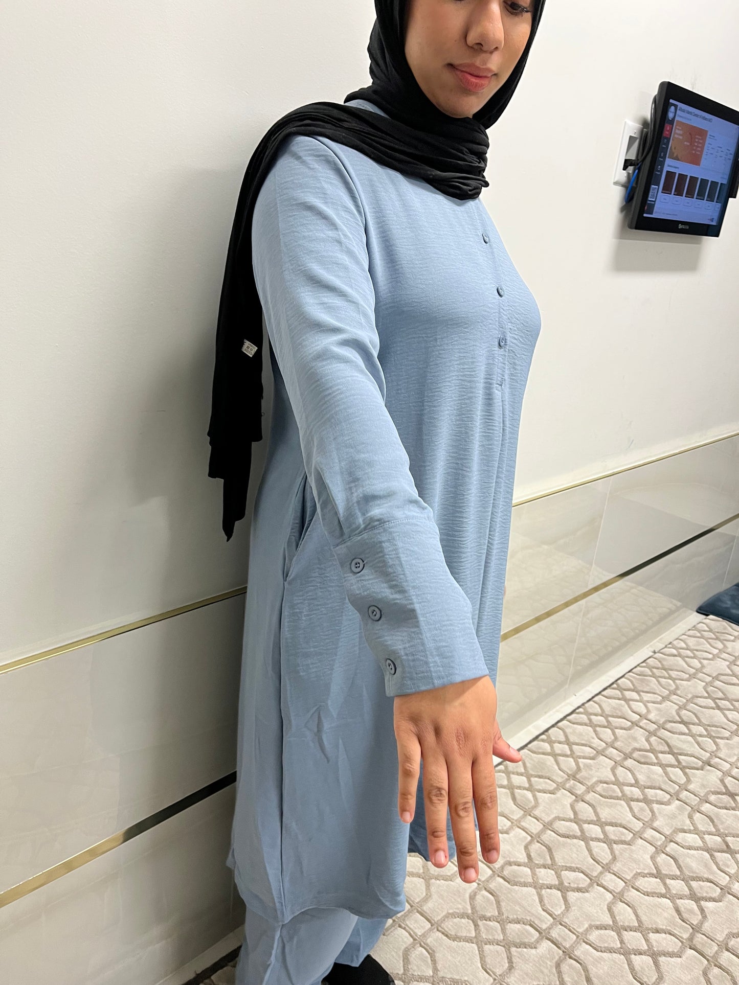 2-Piece Button Up Dress with Pockets (Style 1)