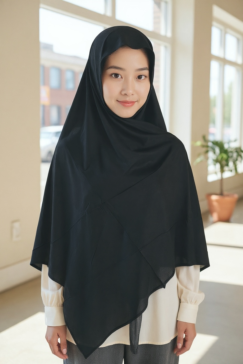 Plain Jersey Hijab