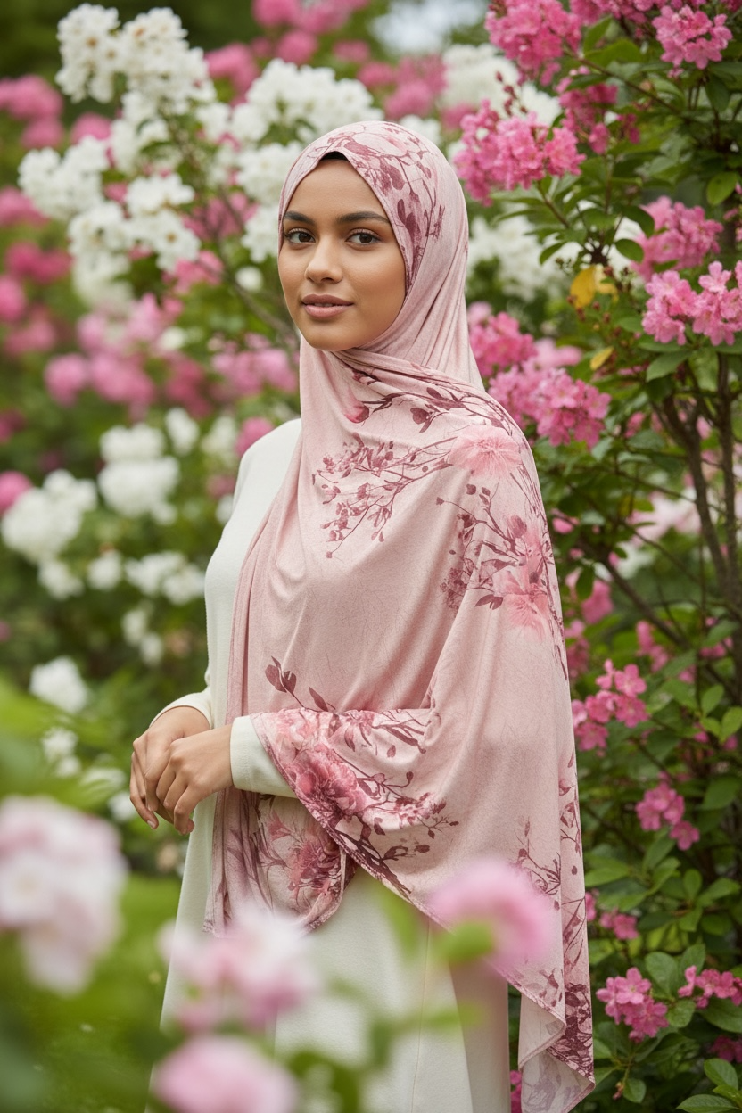 Print jersey Hijab