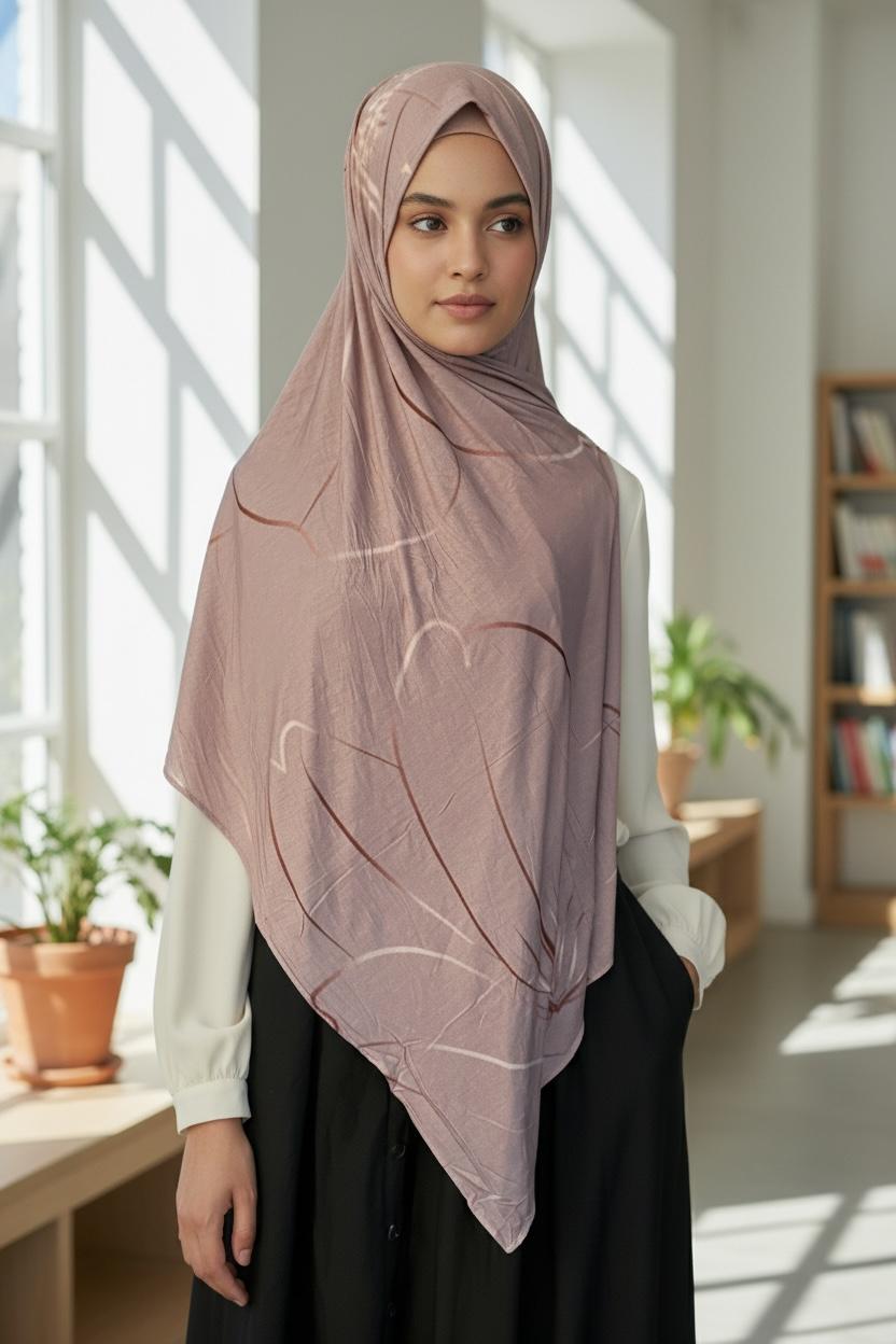 Print jersey Hijab