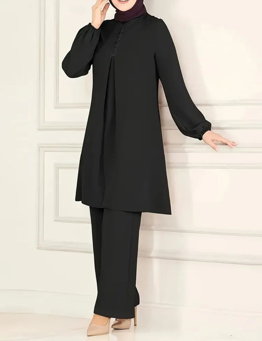 Short Modest Dress Set
