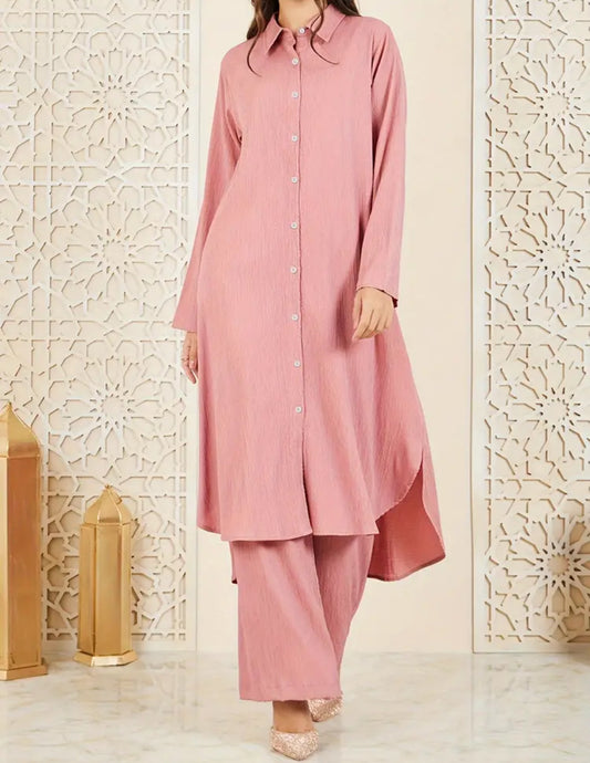2-Piece Button-Down Dress