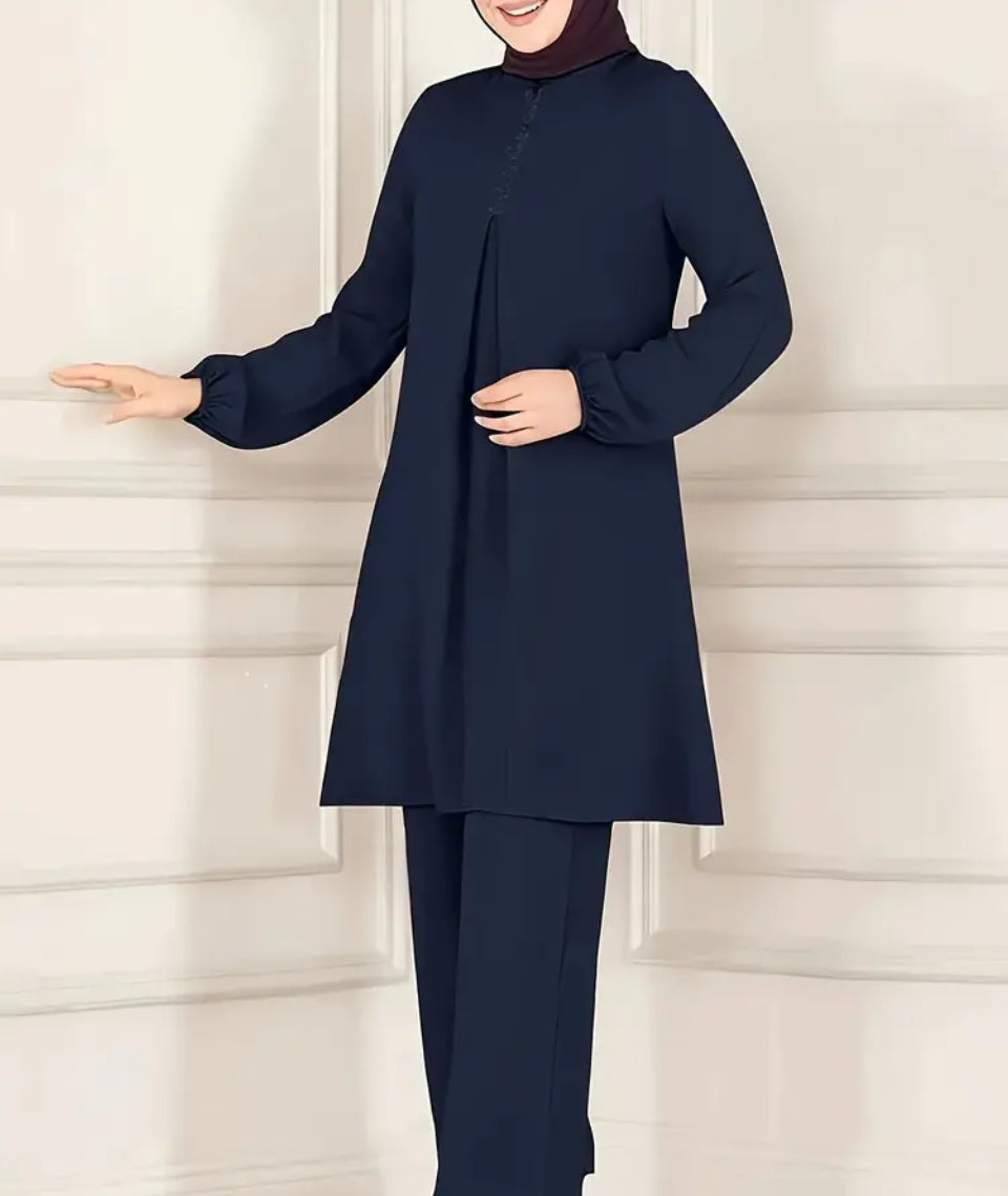 Short Modest Dress Set