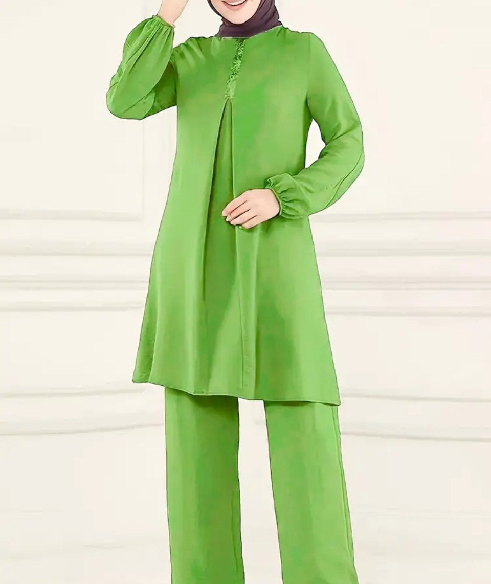 Short Modest Dress Set