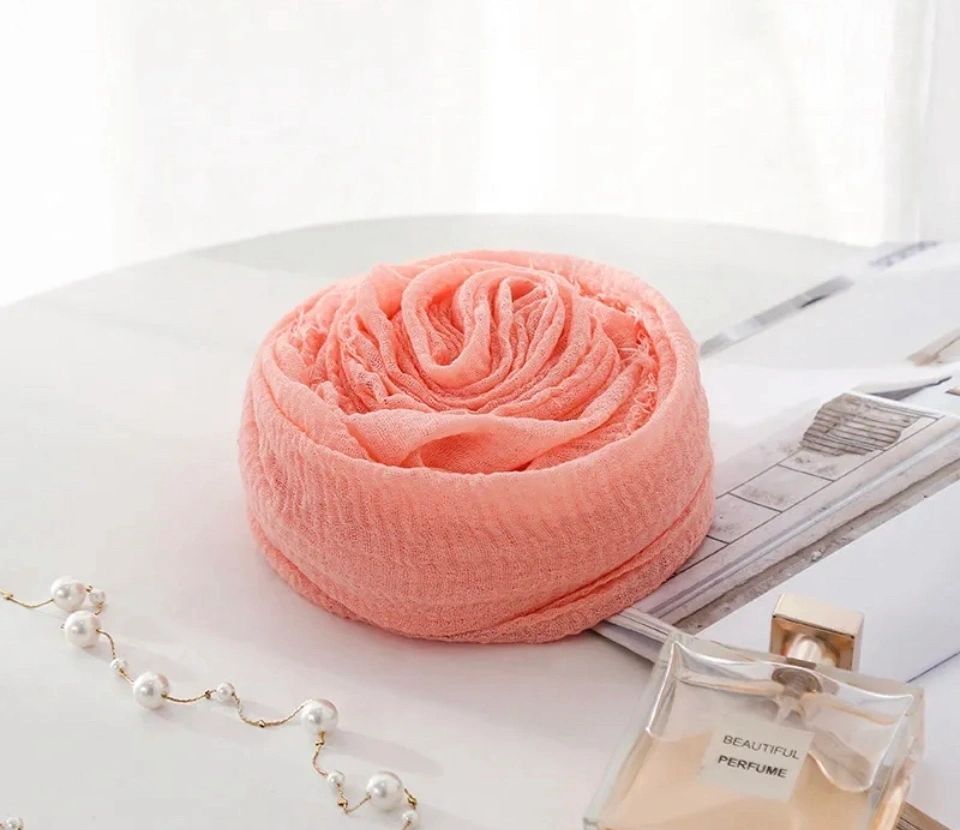 Crinkle Cotton Voile Plain Hijab